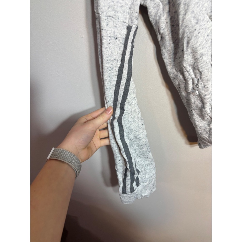 Adidas Heather Gray Speckled Hoodie Sweatshirt Womens Size S - Picture 3 of 5